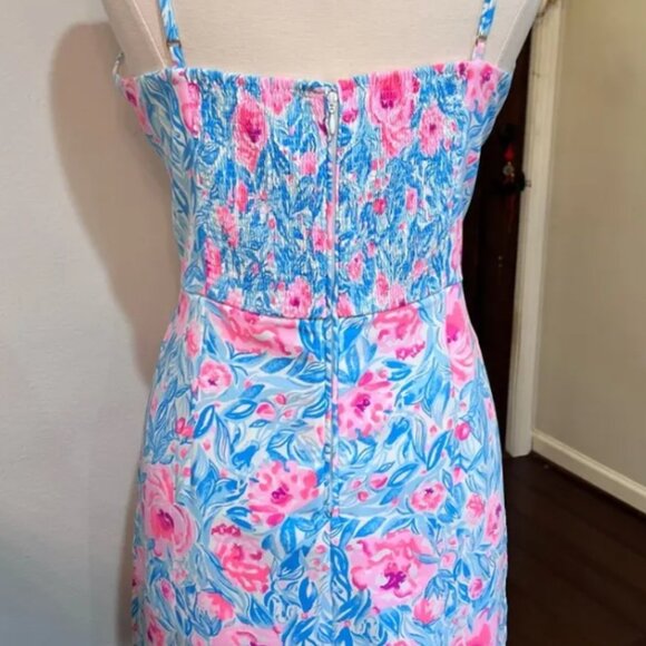 Lilly Pulitzer Blue and Pink Floral Dress - Picture 3 of 3